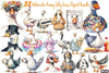 Funny Silly Goose Clipart Bundle