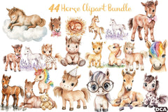 Premium Horse Clipart Bundle - CraftNest - Digital Crafting and Art