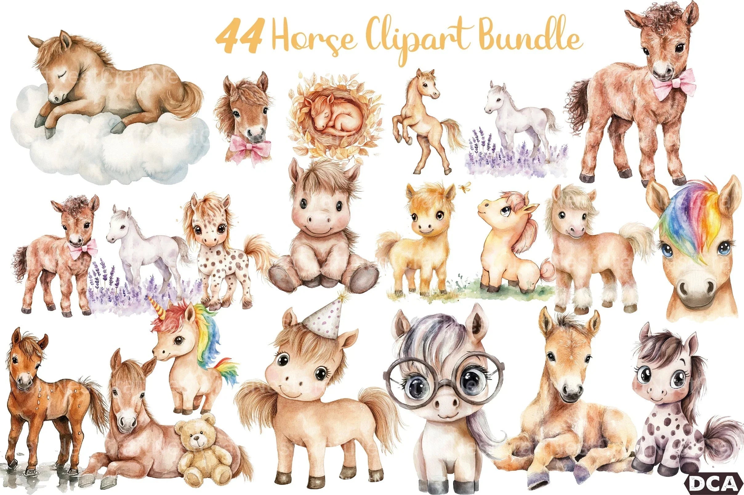 Premium Horse Clipart Bundle - CraftNest - Digital Crafting and Art