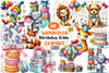 Kids Birthday Party Clipart Bundle