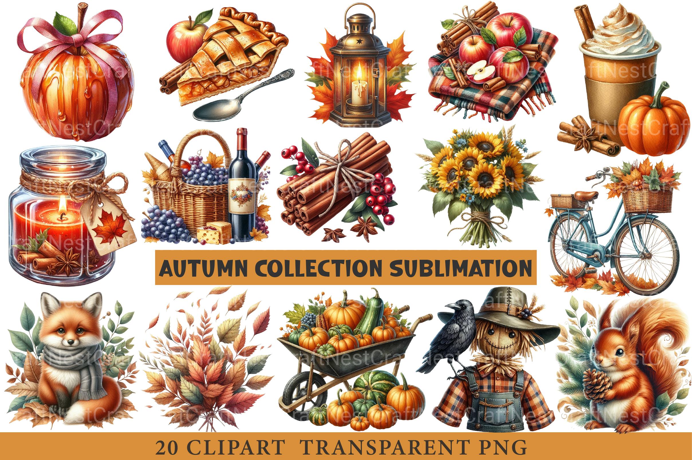 Autumn Collection Clipart - CraftNest - Digital Crafting and Art