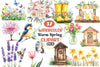 Warm Spring Clipart Bundle
