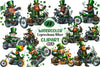 St. Patrick's Day Leprechaun Biker Clipart Bundle