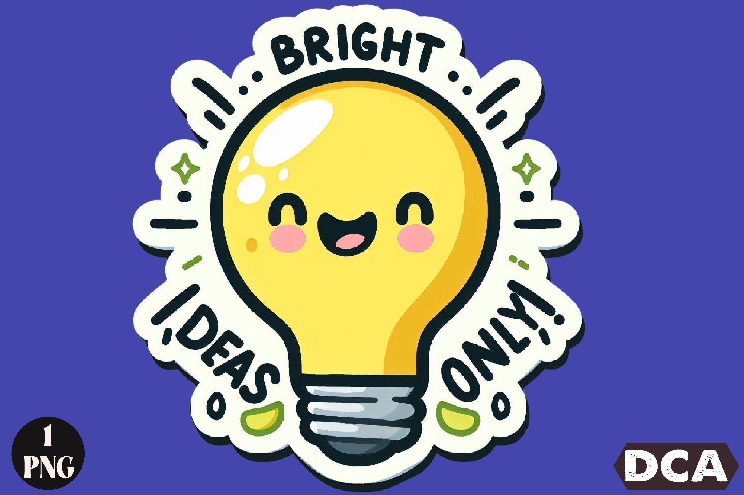 Funny Bright Ideas Sticker Clipart Bundle
