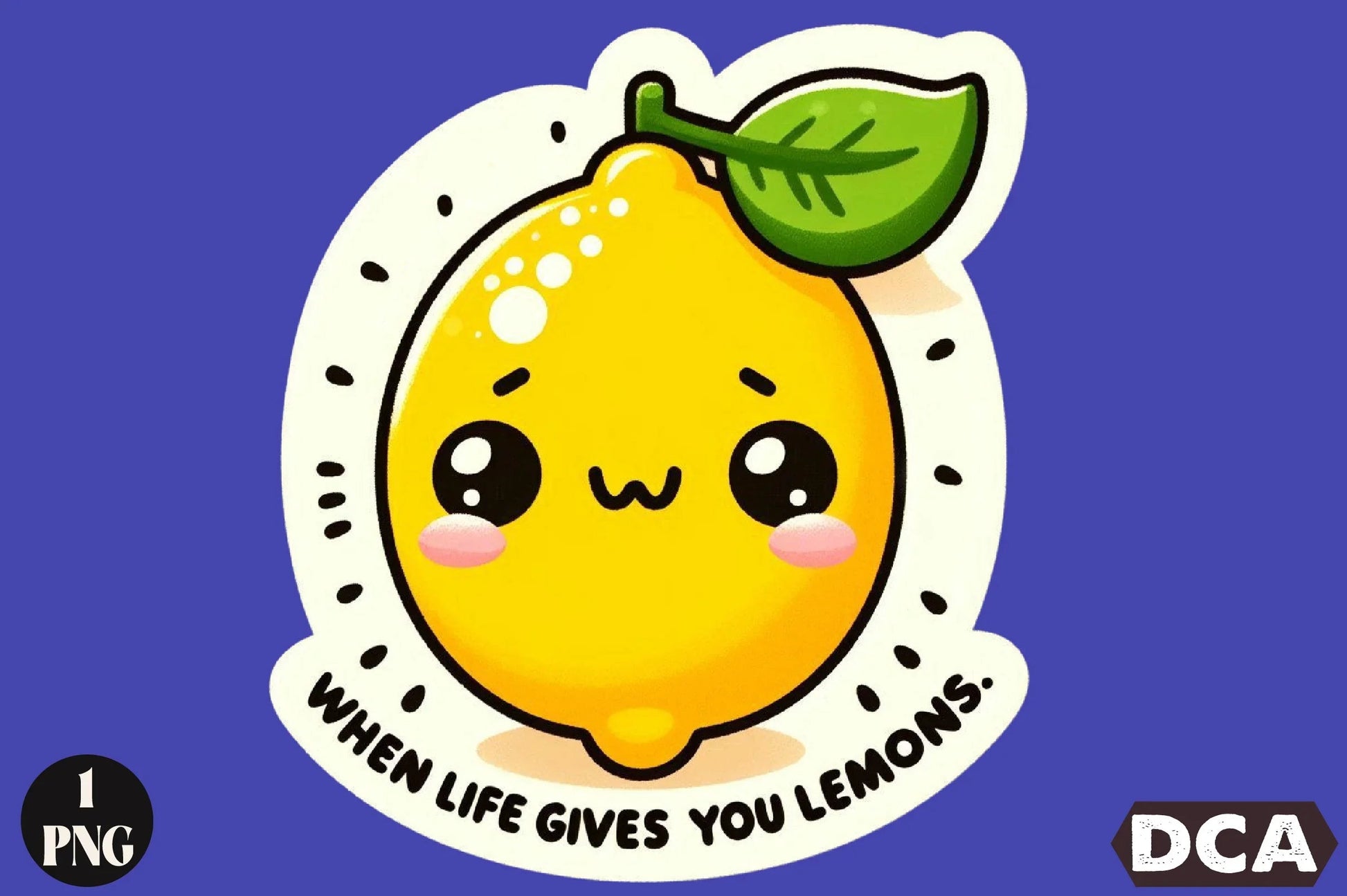 Funny 'When Life Gives You Lemons' Sticker Clipart Bundle - CraftNest - Digital Crafting and Art
