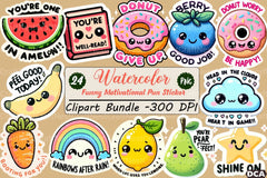 Funny Motivational Pun Sticker Clipart Bundle - CraftNest - Digital Crafting and Art