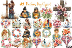 Christian Mom Mother's Day Clipart Bundle - CraftNest - Digital Crafting and Art