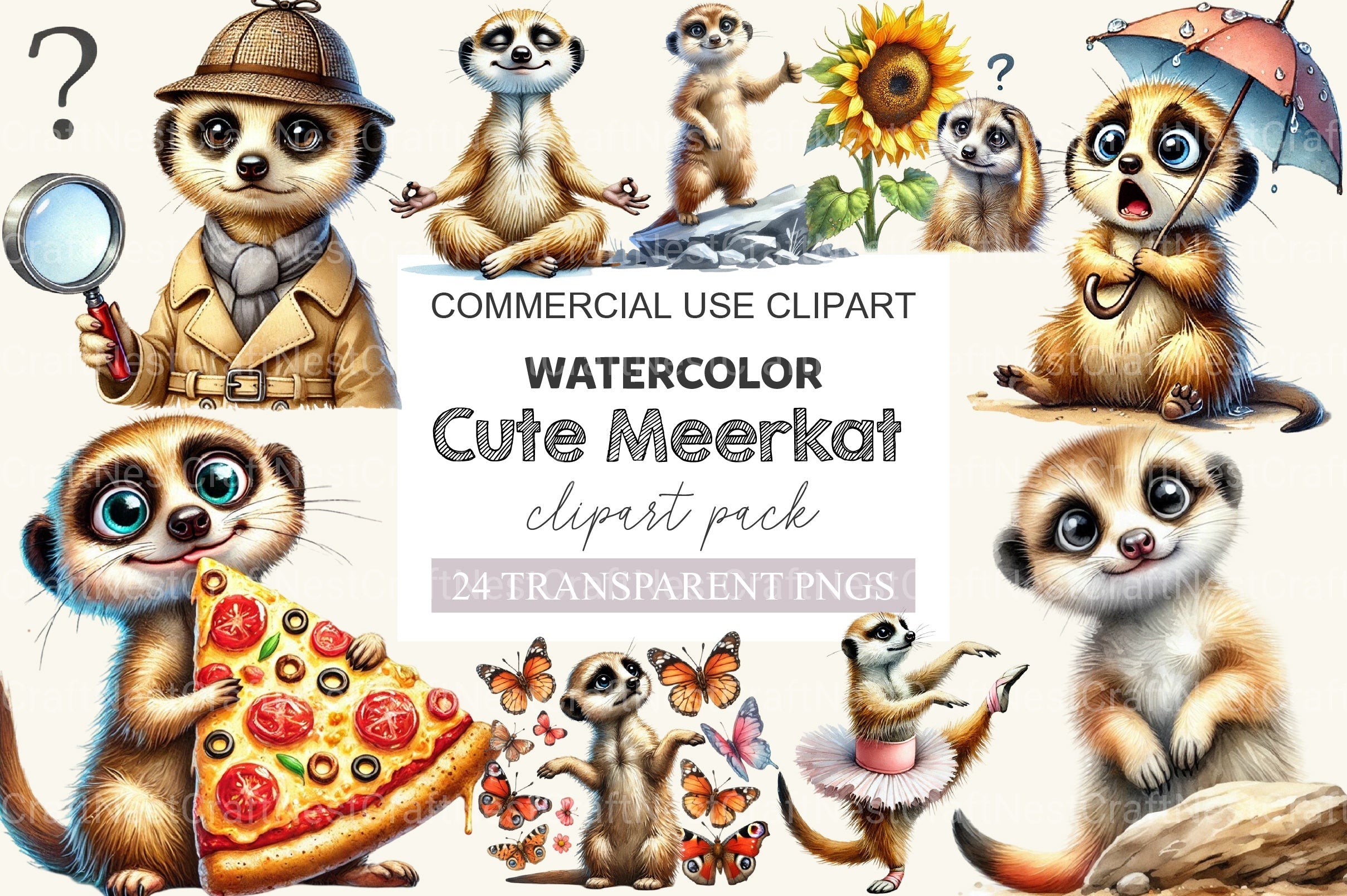 Meerkat Clipart Bundle