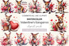 Valentine Kangaroo Clipart Bundle