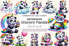 Unicorn Panda Clipart Bundle 1