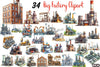 Big Factory Clipart Bundle