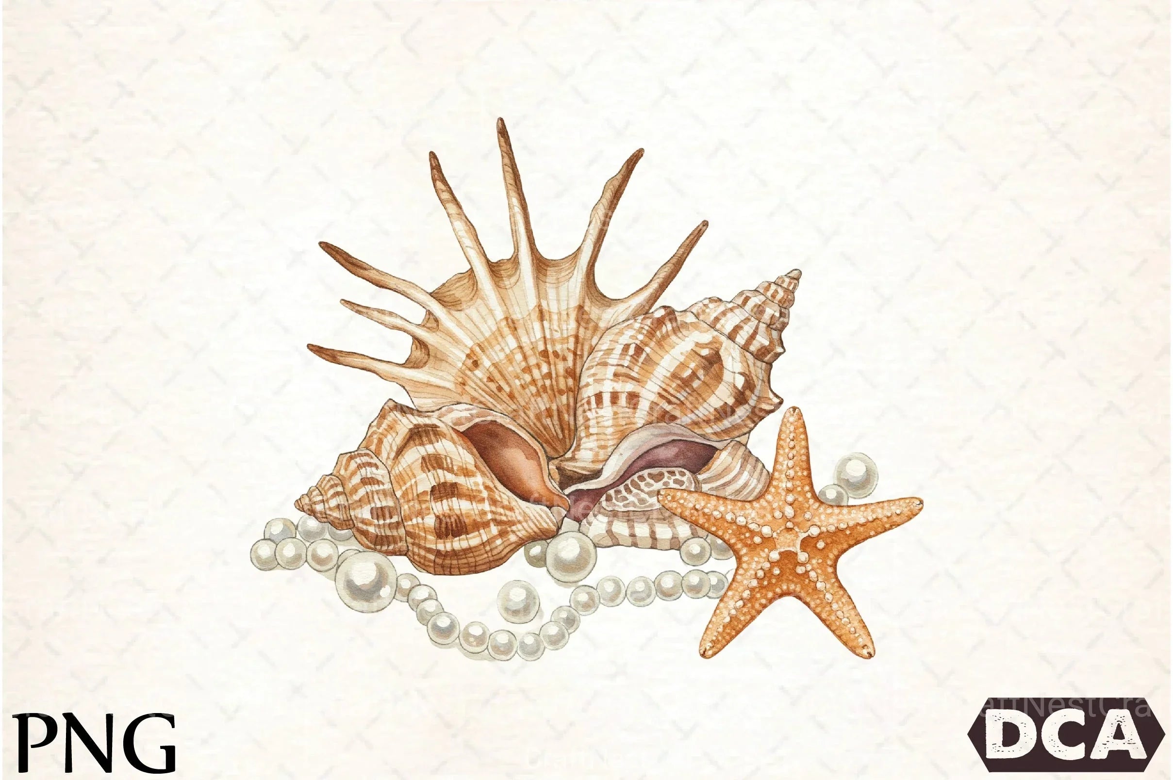 Seashells Clipart Bundle 4 - CraftNest - Digital Crafting and Art