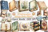 Vintage Books Clipart Bundle