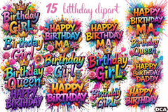 Birthday Clipart Bundle - CraftNest - Digital Crafting and Art