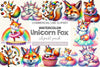 Unicorn Fox Clipart Bundle