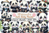 Cute Baby Panda Clipart Bundle