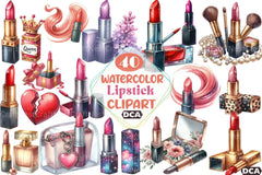 Lipstick Clipart Bundle - CraftNest - Digital Crafting and Art