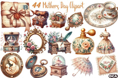 Antique Mother's Day Clipart Bundle - CraftNest - Digital Crafting and Art