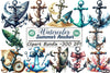 Summer Anchor Clipart Bundle