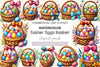 Easter Eggs Basket Clipart Bundle