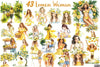 Summer Lemon Woman Clipart Bundle