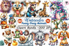 Funny Crazy Animals Clipart Bundle