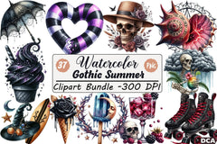 Gothic Summer Clipart Bundle - CraftNest - Digital Crafting and Art