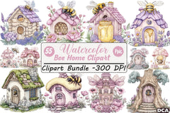 Bee Home Clipart Bundle 99 - CraftNest - Digital Crafting and Art