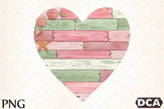 Summer Wooden Heart Clipart Bundle - CraftNest - Digital Crafting and Art