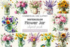 Flower Jar Clipart Bundle