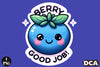 Funny Berry Good Job Sticker Clipart Bundle