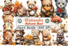Autumn Bear Clipart Bundle