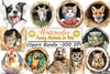 Funny Animals in Hole Clipart Bundle
