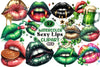 Sexy Lips St. Patrick's Day Clipart Bundle