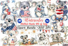 Mother Koala 4th of July Clipart Bundle