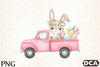 Cute Bunny Car Clipart Bundle