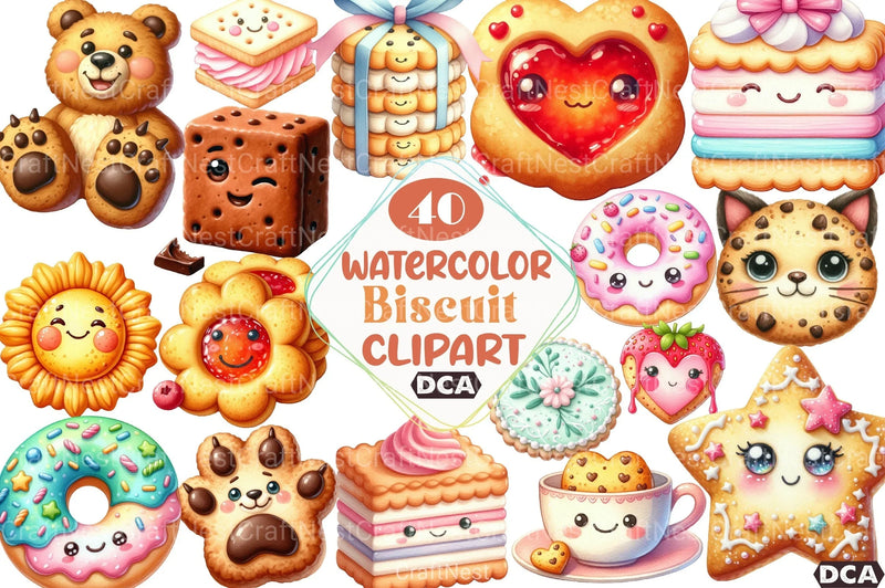 Biscuit Clipart Bundle - CraftNest - Digital Crafting and Art