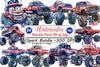 Monster Truck 4th of July Clipart Bundle