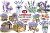 Countryside Lavender Clipart Bundle