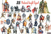 Medieval Knight Clipart Bundle