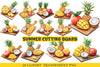 Summer Cutting Board Clipart Bundle