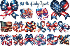 Patriotic 4th of July Clipart Bundle - CraftNest - Digital Crafting and Art