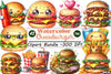 Cheeseburger Clipart Bundle