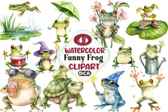 Quirky Funny Frog Clipart Bundle 99 - CraftNest - Digital Crafting and Art