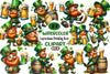 St. Patrick's Day Leprechaun Beer Clipart Bundle