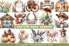 Western Boho Wedding Clipart Bundle