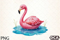 Summer Flamingo Clipart Bundle 3 - CraftNest - Digital Crafting and Art