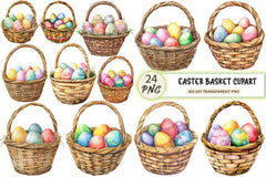 Easter Basket Clipart Bundle - CraftNest - Digital Crafting and Art