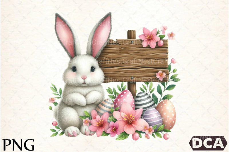 Cute Easter Bunny Clipart Bundle 99 - CraftNest - Digital Crafting and Art