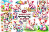 Spring Pig Clipart Bundle